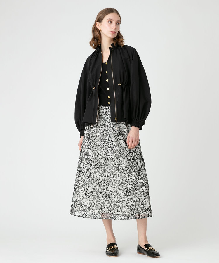 LOULOU WILLOUGHBY 【LOULOU WILLOUGHBY】フルーツチュールスカート ベージュ系 (19)