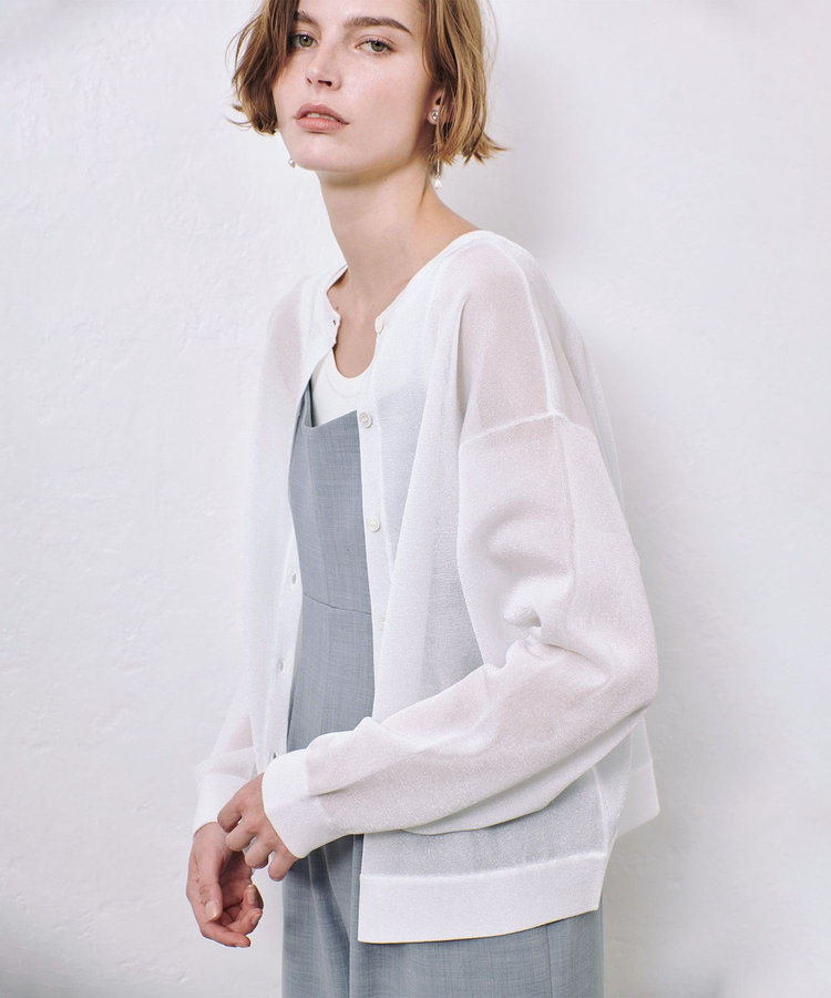 allureville スポンディッシュシアー2WAYプルオーバー オフホワイト (02)