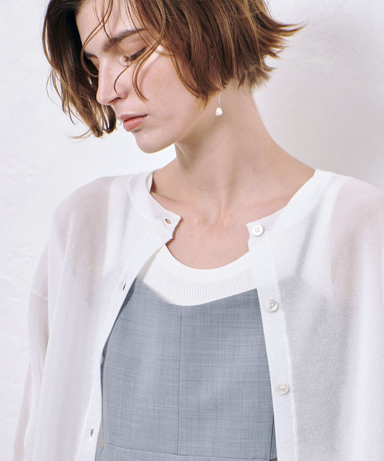 allureville スポンディッシュシアー2WAYプルオーバー オフホワイト (02)