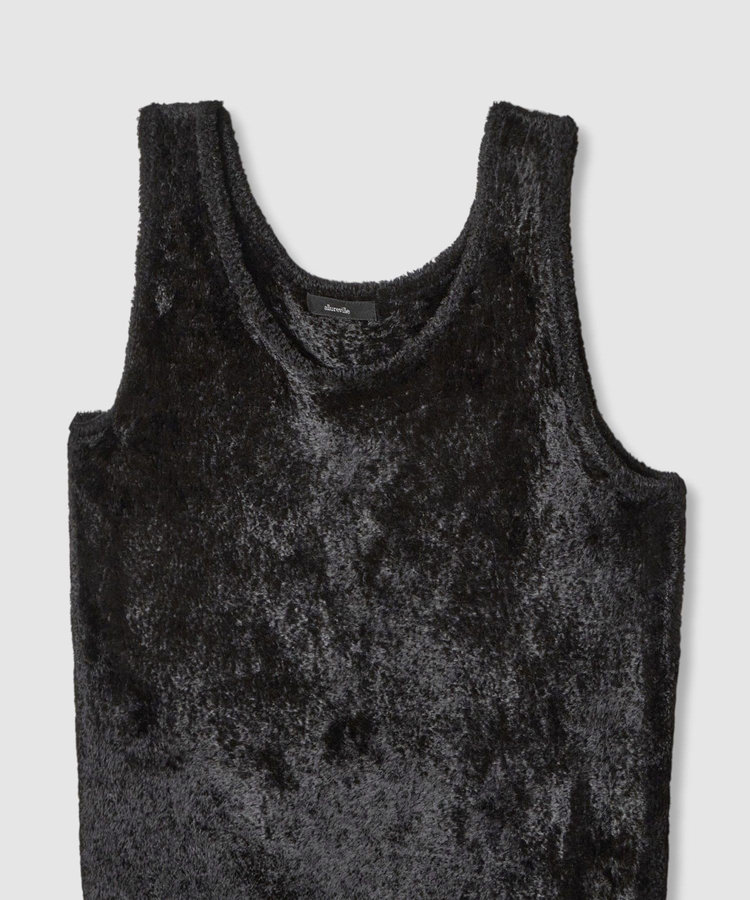 allureville ベロアタンクプルオーバー ブラック (95)