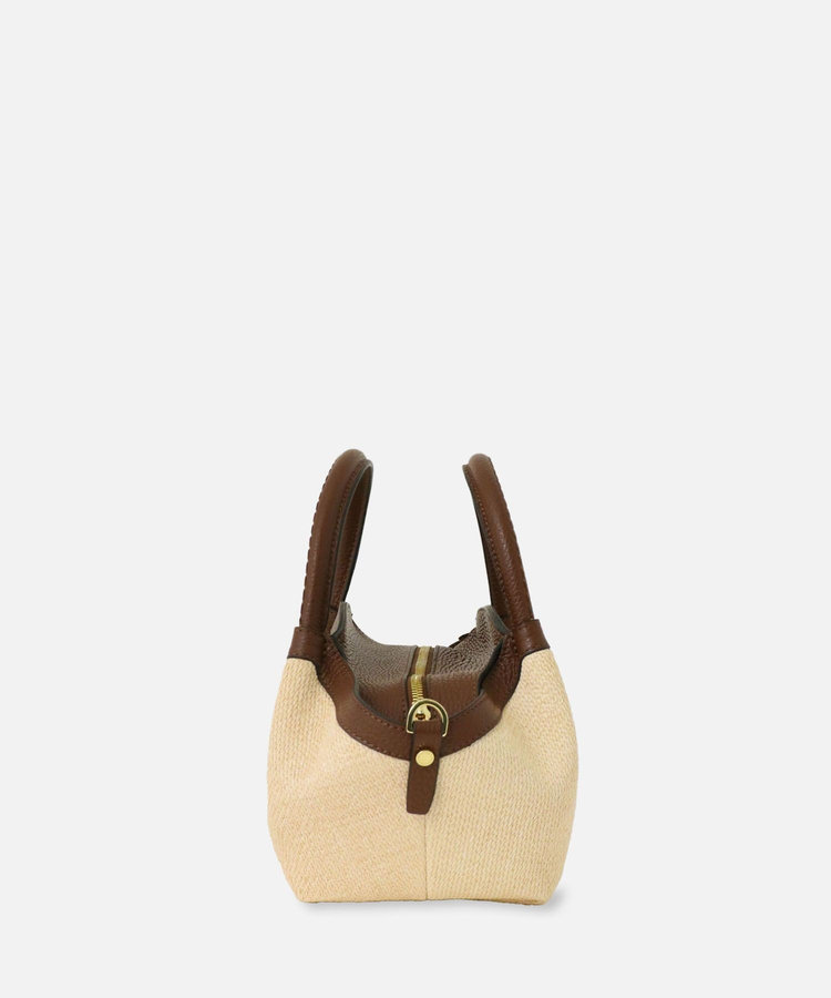 allureville 2WAYソフトショルダーバッグコンビ ベージュ (11)