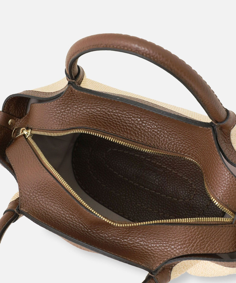 allureville 2WAYソフトショルダーバッグコンビ ベージュ (11)