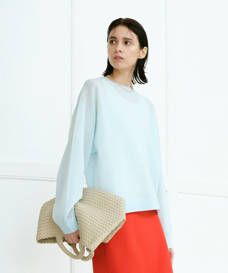 allureville スポンディッシュシアー2WAYプルオーバー ライトブルー (62)