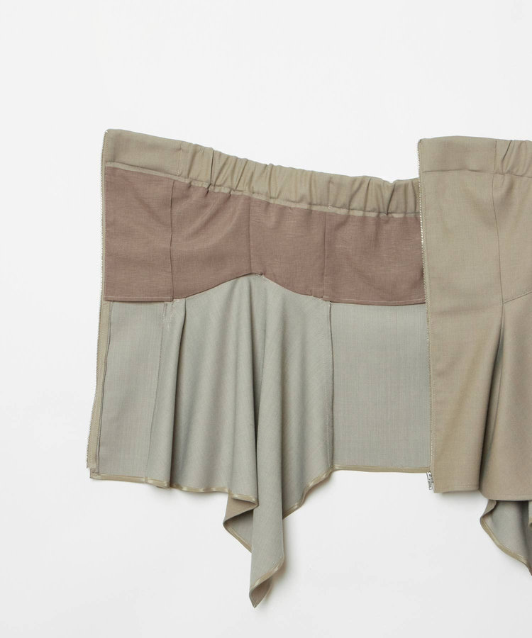 allureville ウールデニムイレヘムビスチェ グレー (92)