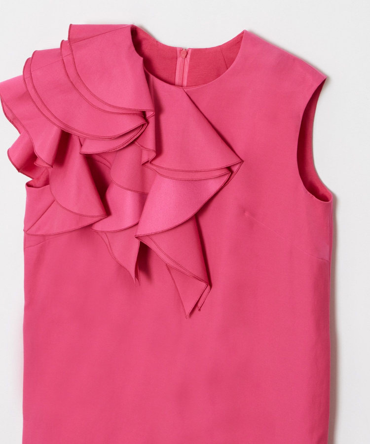 LOULOU WILLOUGHBY 【LOULOU WILLOUGHBY】アシメフリルワンピース ピンク (41)