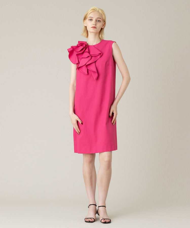 LOULOU WILLOUGHBY 【LOULOU WILLOUGHBY】アシメフリルワンピース ピンク (41)