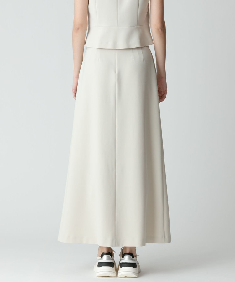 allureville 【セットアップ対応可能】ギャバダブルスリットスカート ベージュ (11)