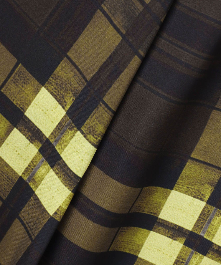 allureville LISAチェックプリントブラウス ブラウン (81)