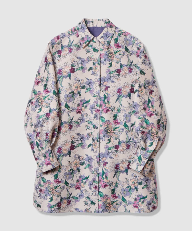 LOULOU WILLOUGHBY 【LOULOU WILLOUGHBY】LIMONTAフラワージャガードシャツワンピース ラベンダー (53)