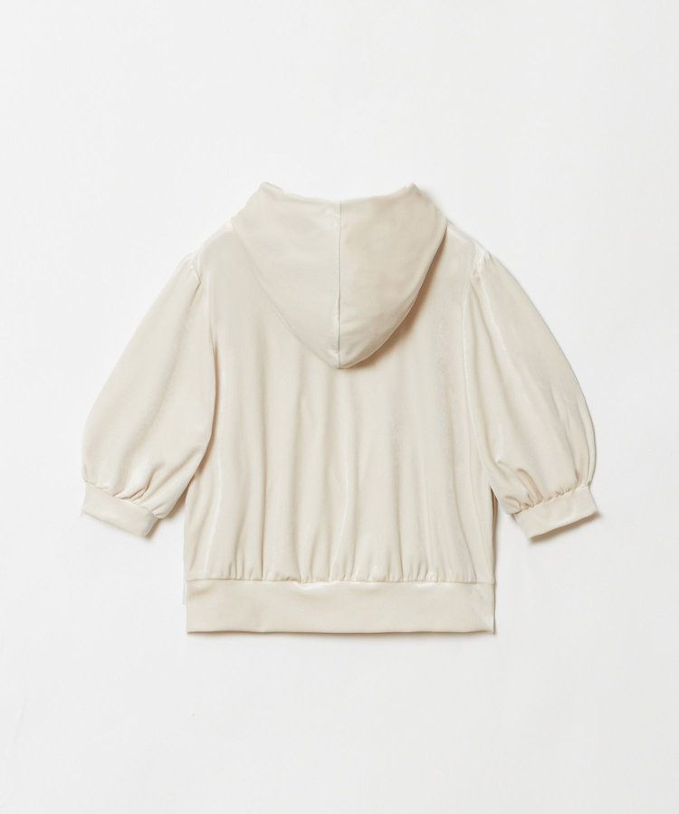 LOULOU WILLOUGHBY 【LOULOU WILLOUGHBY】ベロアプチフーディー ライトベージュ (12)