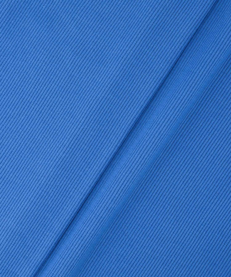 allureville テレコ3/4スリーブボートネックプルオーバー ブルー (61)