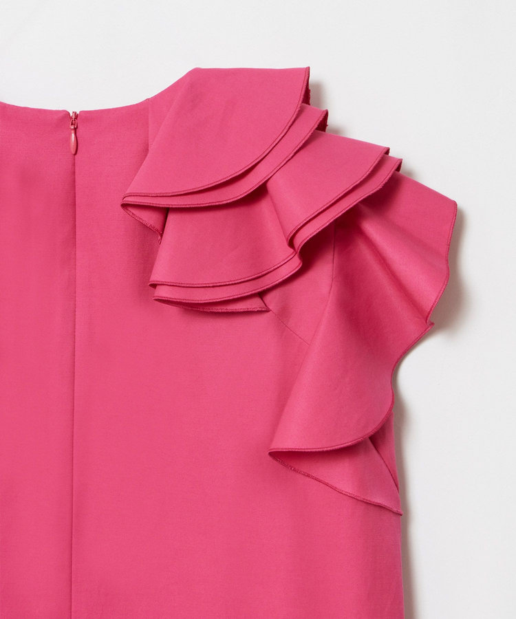 LOULOU WILLOUGHBY 【LOULOU WILLOUGHBY】アシメフリルワンピース ピンク (41)