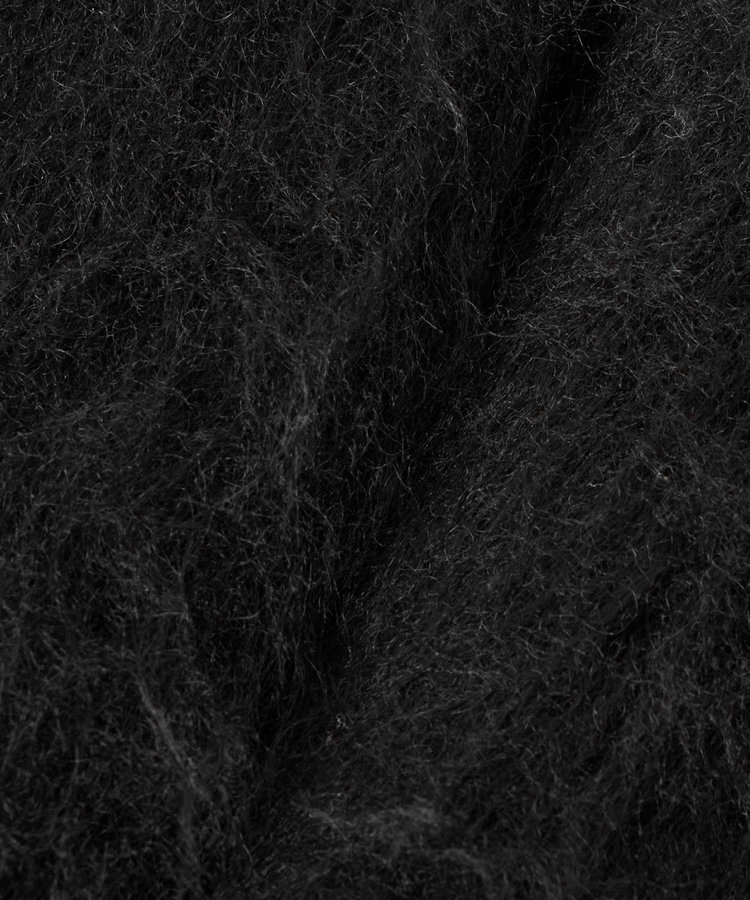 allureville シャギーニットカーディガン ブラック (95)