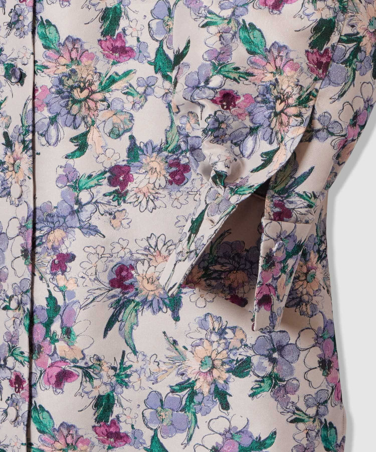 LOULOU WILLOUGHBY 【LOULOU WILLOUGHBY】LIMONTAフラワージャガードシャツワンピース ラベンダー (53)