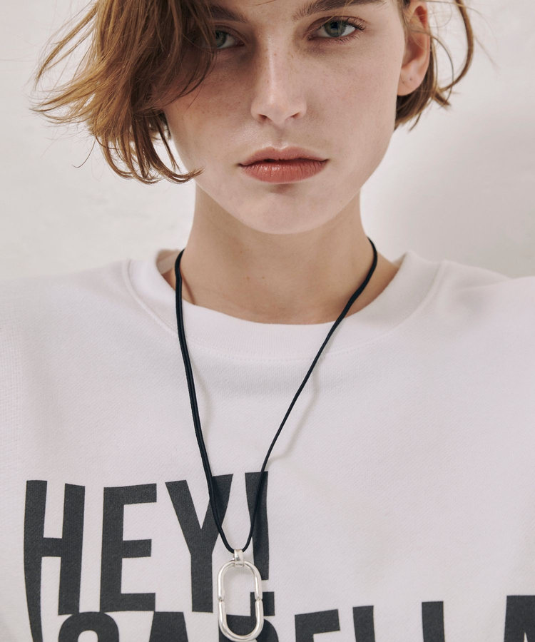 buying 【PHILIPPE AUDIBERT(フィリップオーディベール)】 LONG CORD NECKLACE シルバー (90)