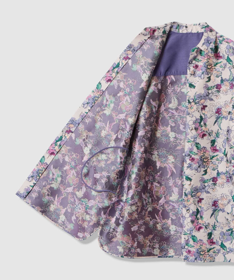 LOULOU WILLOUGHBY 【LOULOU WILLOUGHBY】LIMONTAフラワージャガードシャツワンピース ラベンダー (53)