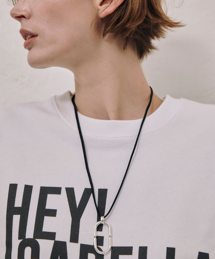 buying 【PHILIPPE AUDIBERT(フィリップオーディベール)】 LONG CORD NECKLACE シルバー (90)