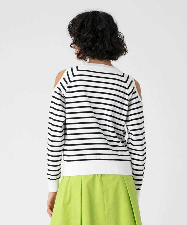 allureville オープンショルダープルオーバー ブラック系 (98)