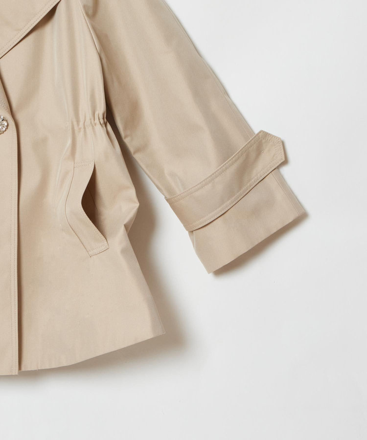 LOULOU WILLOUGHBY 【LOULOU WILLOUGHBY】シャンブレーギャバミドルコート ベージュ (11)