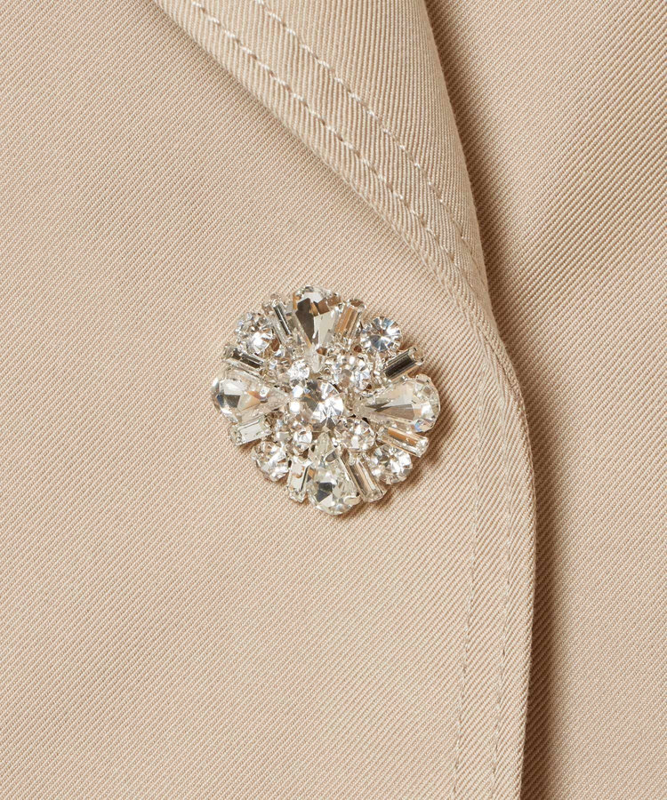 LOULOU WILLOUGHBY 【LOULOU WILLOUGHBY】シャンブレーギャバミドルコート ベージュ (11)