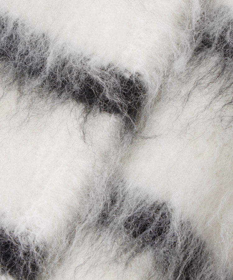 allureville シャギーニットカーディガン ブラック系 (98)