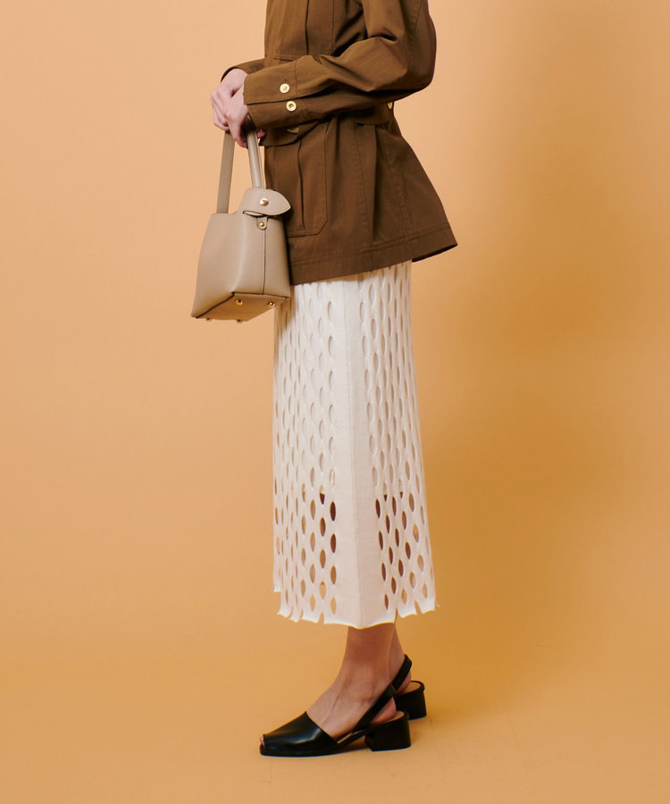 allureville ハンモックフリンジスカート オフホワイト (02)