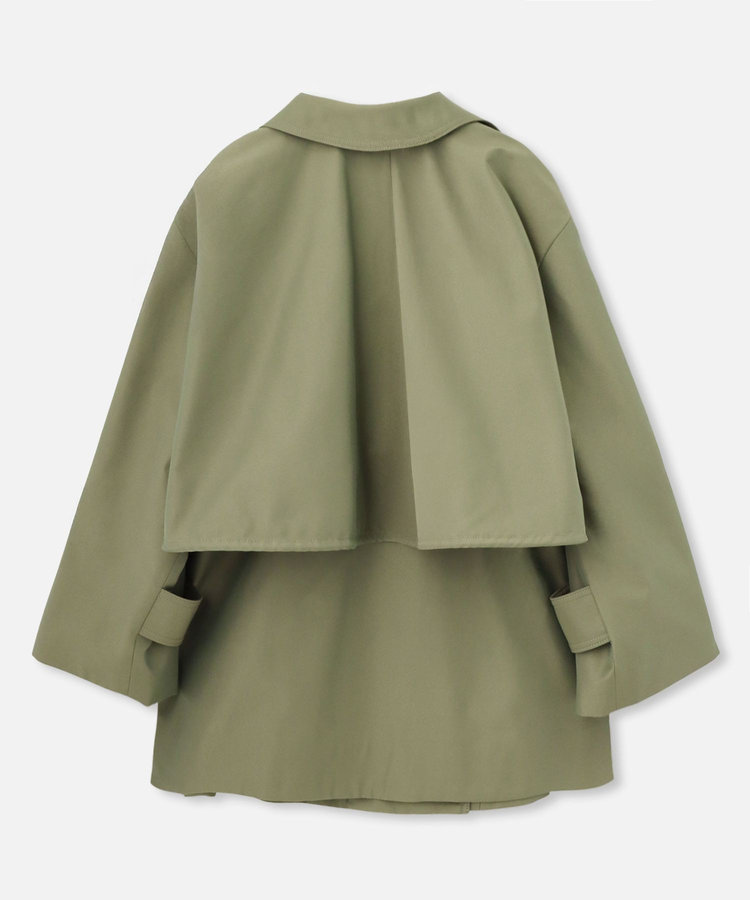 LOULOU WILLOUGHBY 【LOULOU WILLOUGHBY】シャンブレーギャバミドルコート カーキ (76)