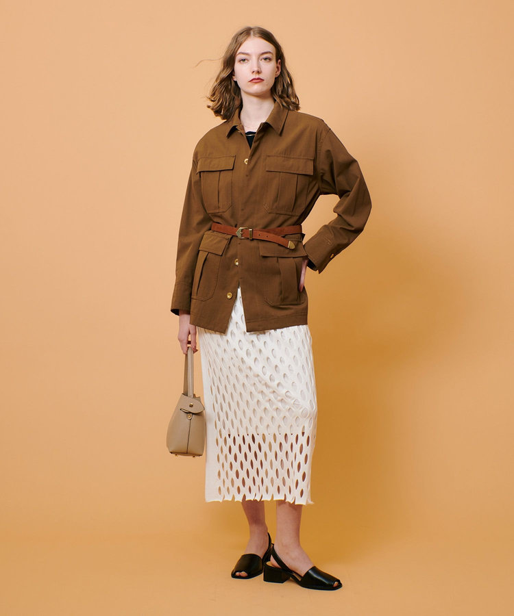 allureville ハンモックフリンジスカート オフホワイト (02)