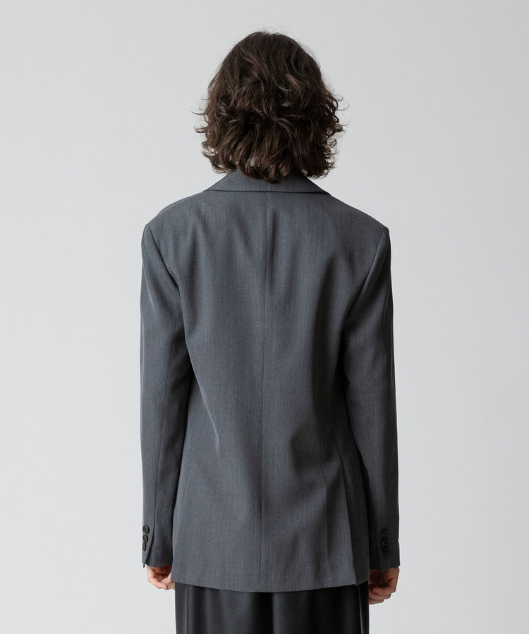 allureville ウールボタンレスジャケット グレー (92)