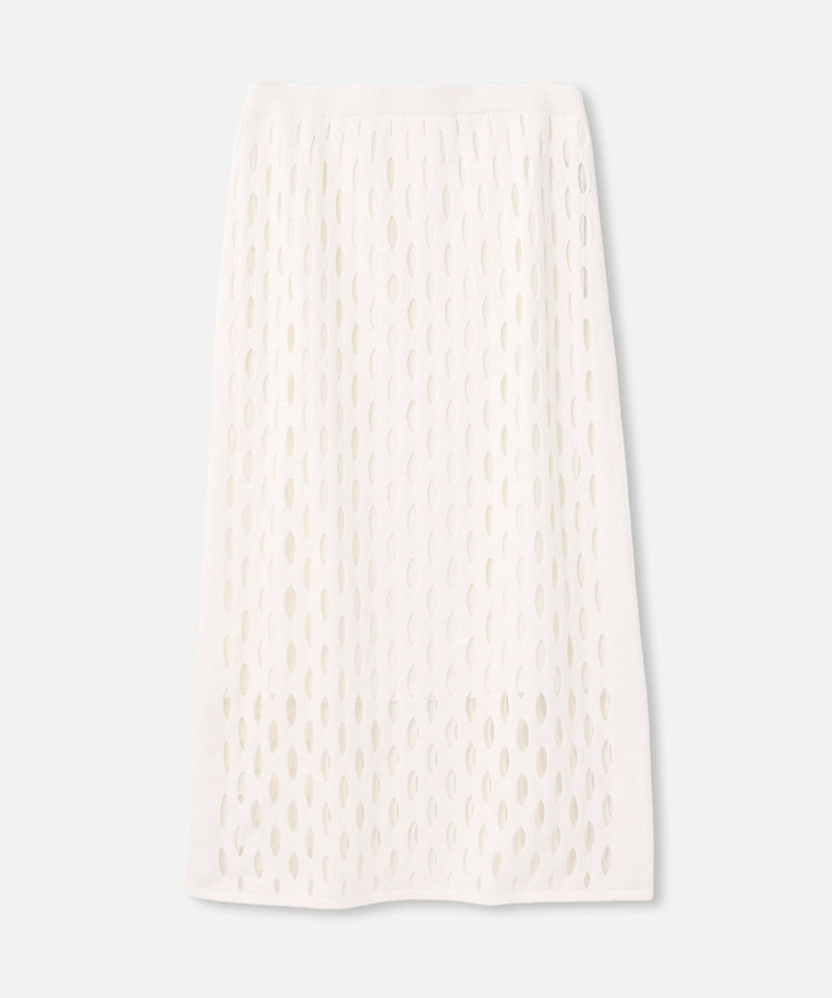 allureville ハンモックフリンジスカート オフホワイト (02)