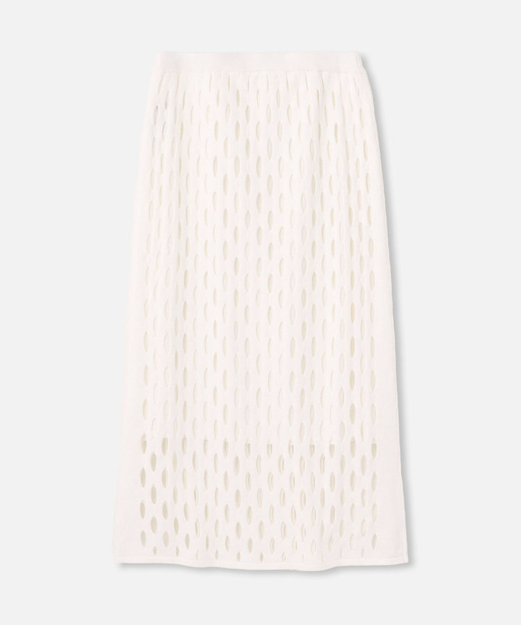 allureville ハンモックフリンジスカート オフホワイト (02)