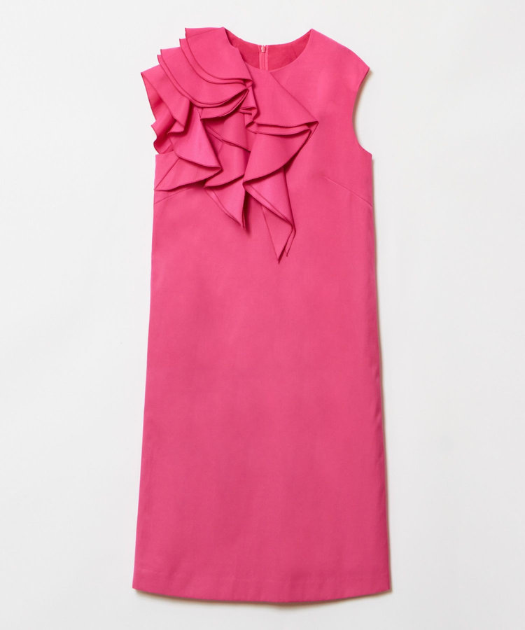 LOULOU WILLOUGHBY 【LOULOU WILLOUGHBY】アシメフリルワンピース ピンク (41)