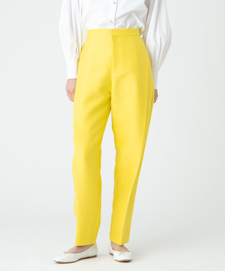 LOULOU WILLOUGHBY 【LOULOU WILLOUGHBY】シルクウールタックパンツ イエロー (21)
