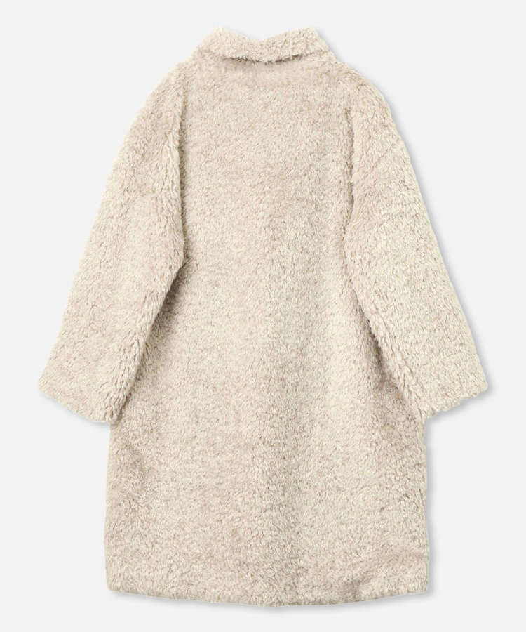 buying 【HERNO(ヘルノ－)】 CURLY ECO FUR HIGH NECK CT ベージュ (11)