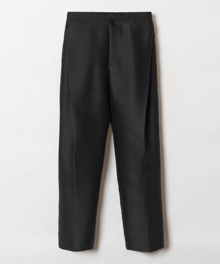 LOULOU WILLOUGHBY 【LOULOU WILLOUGHBY】シルクウールタックパンツ ブラック (95)