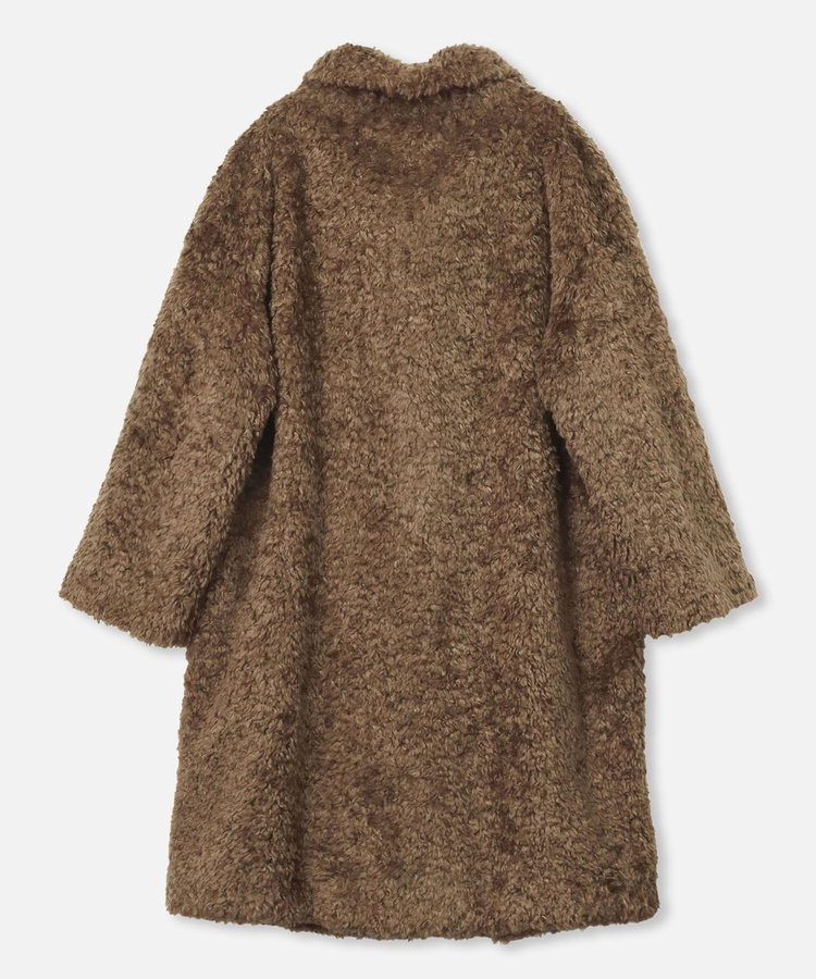 buying 【HERNO(ヘルノ－)】 CURLY ECO FUR HIGH NECK CT ブラウン (81)