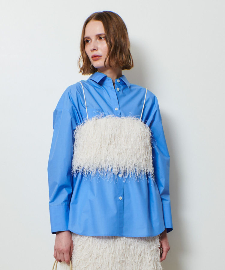 allureville フェザービスチェ アイボリー (04)