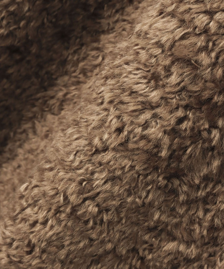 buying 【HERNO(ヘルノ－)】 CURLY ECO FUR HIGH NECK CT ブラウン (81)