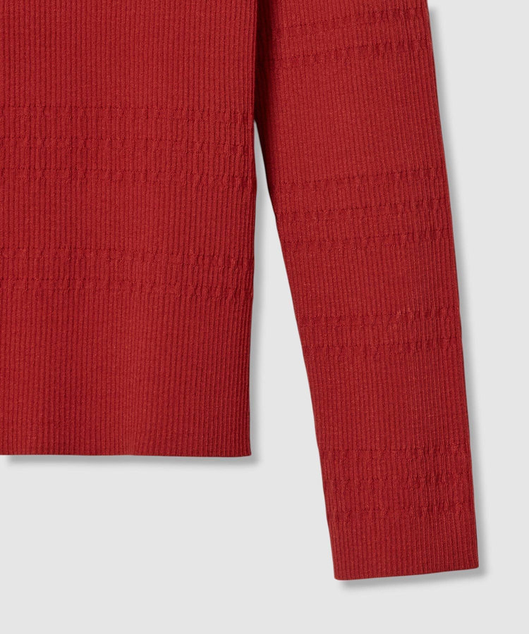 LOULOU WILLOUGHBY 【LOULOU WILLOUGHBY】ラッフルオフショルプルオーバー レッド (43)