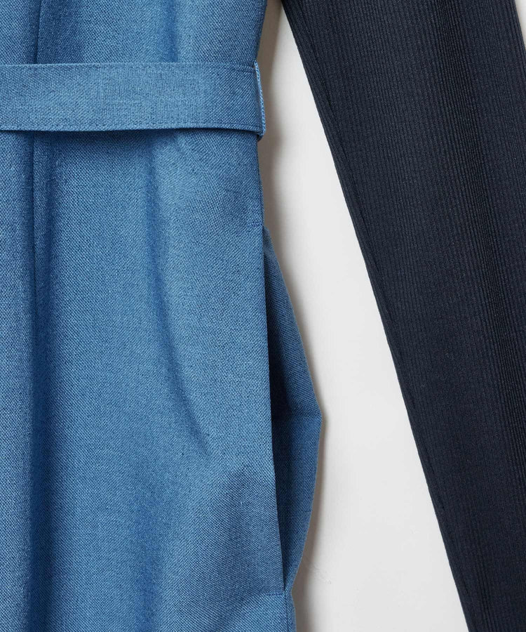 allureville スラブオックステレコドッキングワンピース ブルー (61)