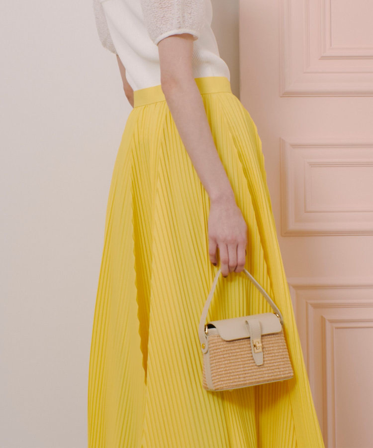 LOULOU WILLOUGHBY 【LOULOU WILLOUGHBY】ランダムアコーディオンプリーツスカート イエロー (21)