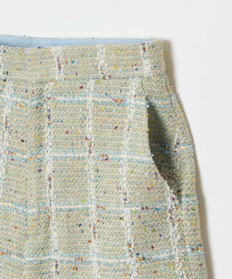 LOULOU WILLOUGHBY 【LOULOU WILLOUGHBY】LINTONツイードハーフパンツ ブルー系 (68)