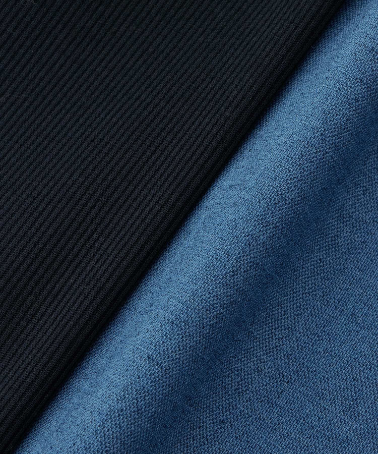 allureville スラブオックステレコドッキングワンピース ブルー (61)