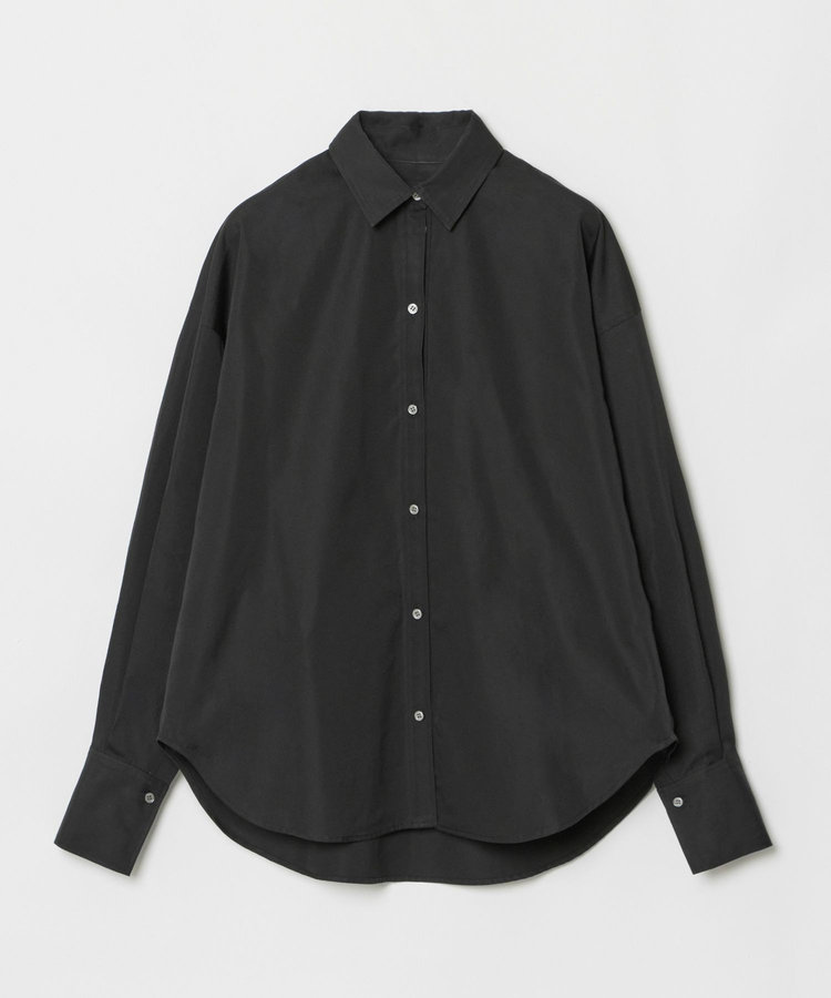 allureville コットンデザインスリーブブラウス ブラック (95)