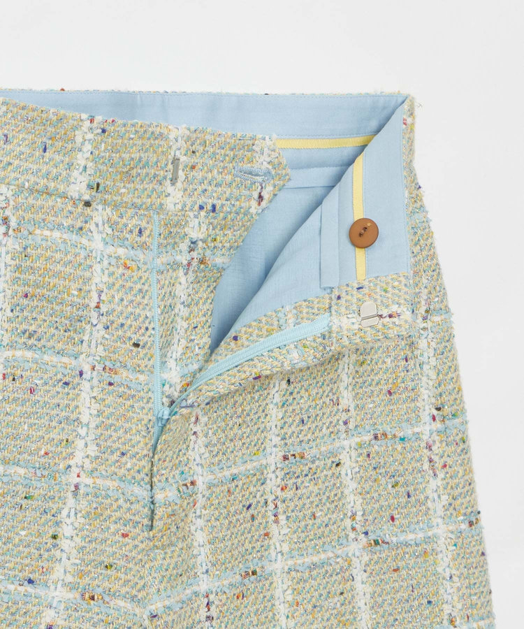LOULOU WILLOUGHBY 【LOULOU WILLOUGHBY】LINTONツイードハーフパンツ ブルー系 (68)