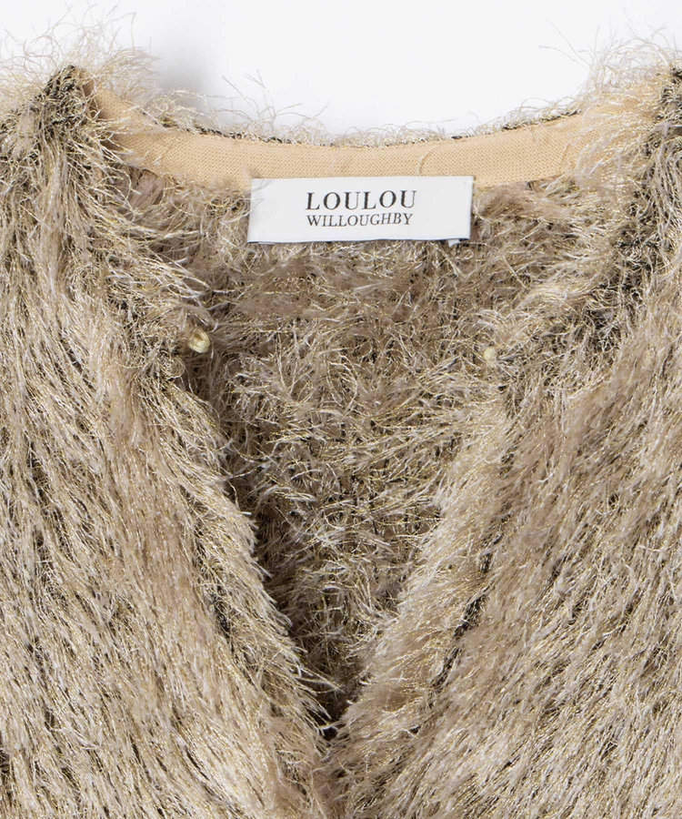 LOULOU WILLOUGHBY 【LOULOU WILLOUGHBY】ワイルドシャギーボレロ ベージュ (11)