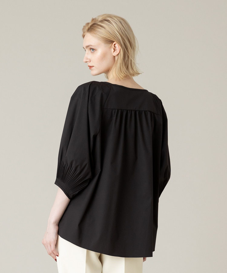 LOULOU WILLOUGHBY 【LOULOU WILLOUGHBY】タックスリーブブラウス ブラック (95)
