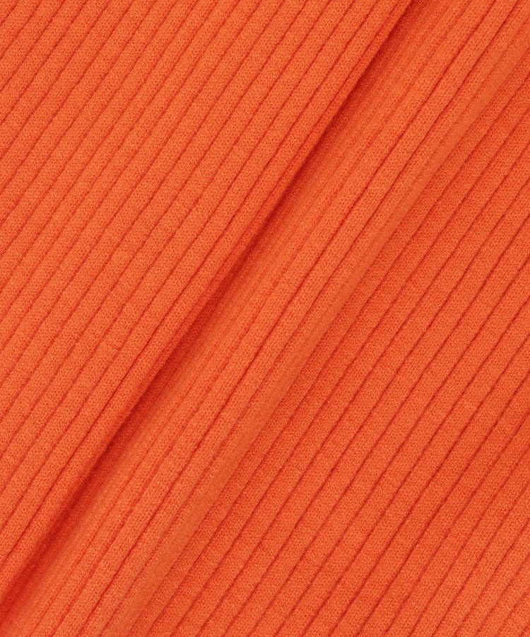 allureville 袖釦Vネックプルオーバー オレンジ (31)