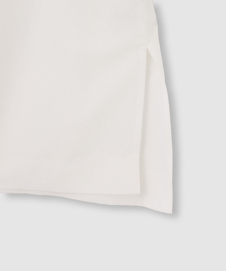 allureville ダンガリーバンドカラーシャツ オフホワイト (02)