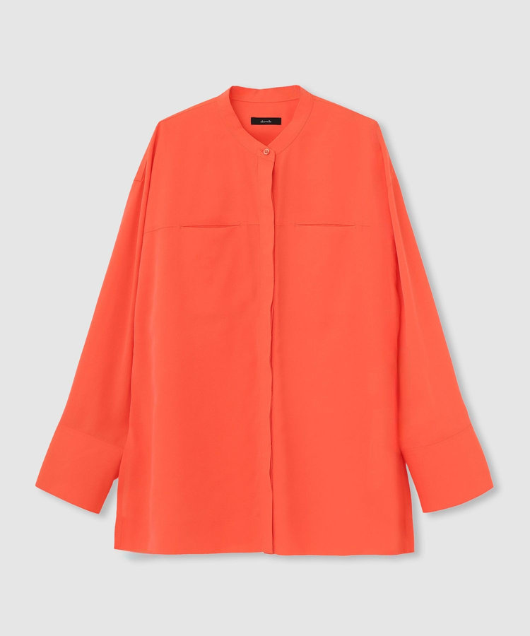 allureville ダンガリーバンドカラーシャツ オレンジ (31)